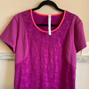 Lululemon Run For Days Regal Plum Camo Tee